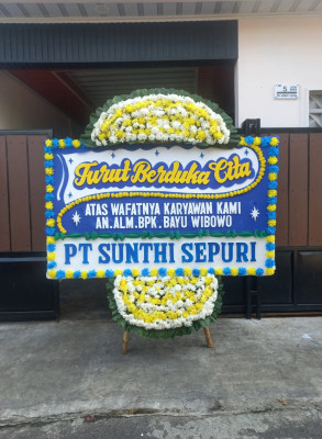Papan Bunga Duka di Tagineri